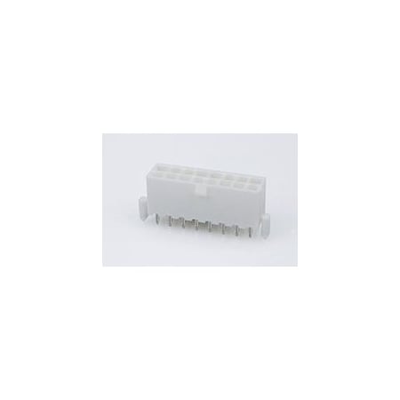 Molex MiniFitJrHdr Vt DR W/Pgs Tin V-0 16Ckt 39-29-9167